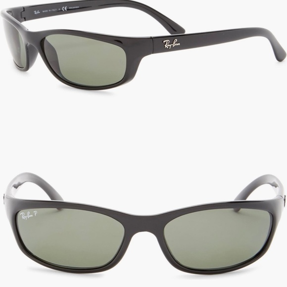 Ray-Ban ® RB4115 Pillow Polarized Rectangle Sunglasses MADE IN ITALY - Picture 2 of 7